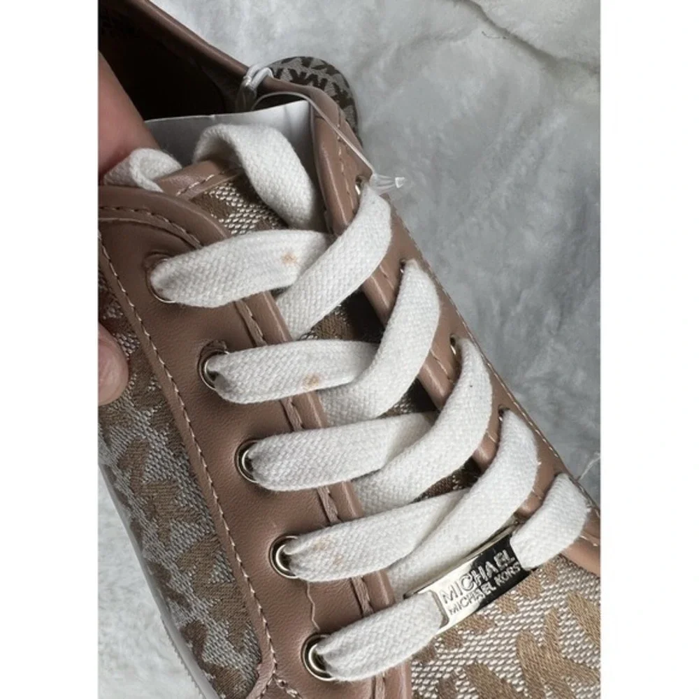 Michael‎ Kors Big Girls Tan Fashion Sneakers Casual Going Out Outerwear Luxury